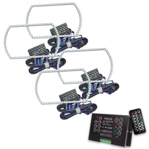 Chevrolet Silverado Headlight Halo Kits - ORACLE Lighting - Square Style, ColorSHIFT 2.0 Controller - ColorSHIFT - `07-`13